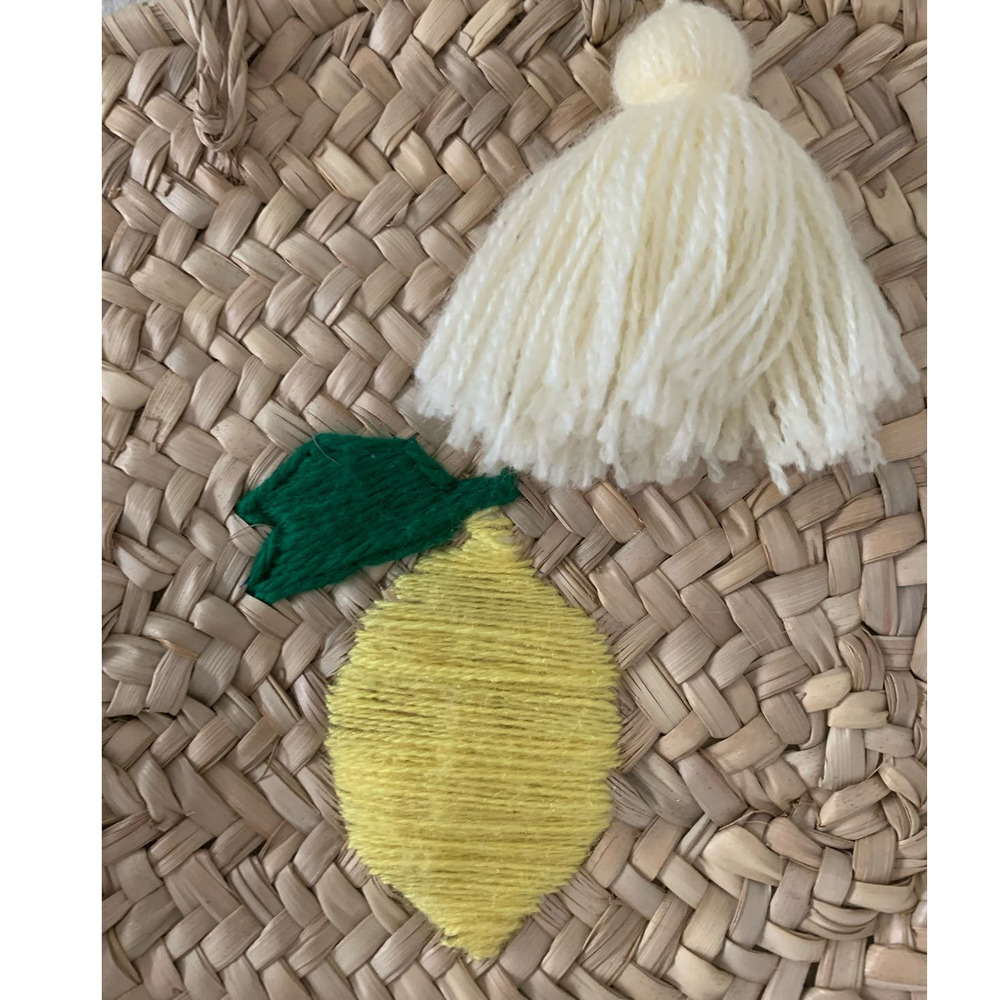 Boho Handmade 100% Straw Mini Basket - Picture 3 of 6